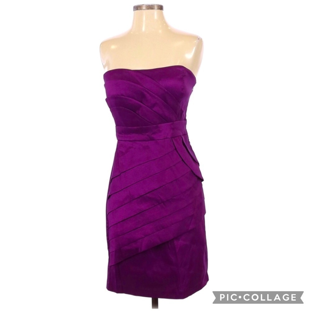 Max & Cleo Bandage Strapless Prom Cocktail Dress